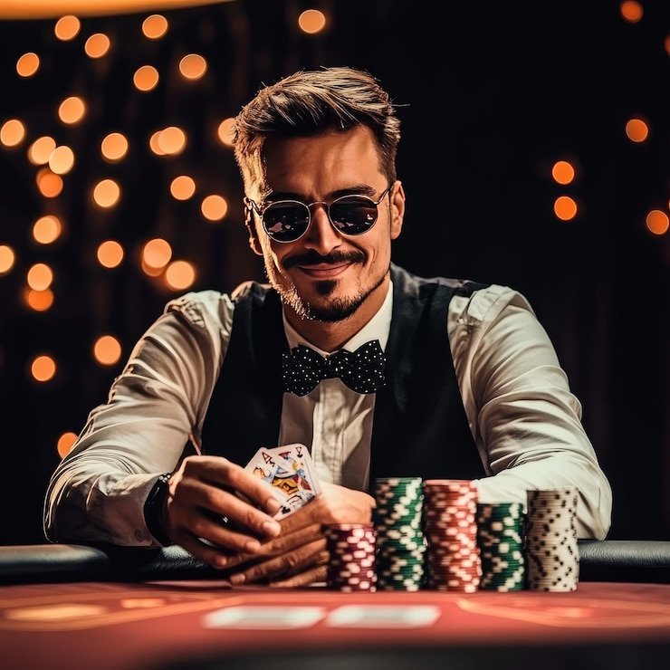 Pengguna memeriksa alamat situs di layar